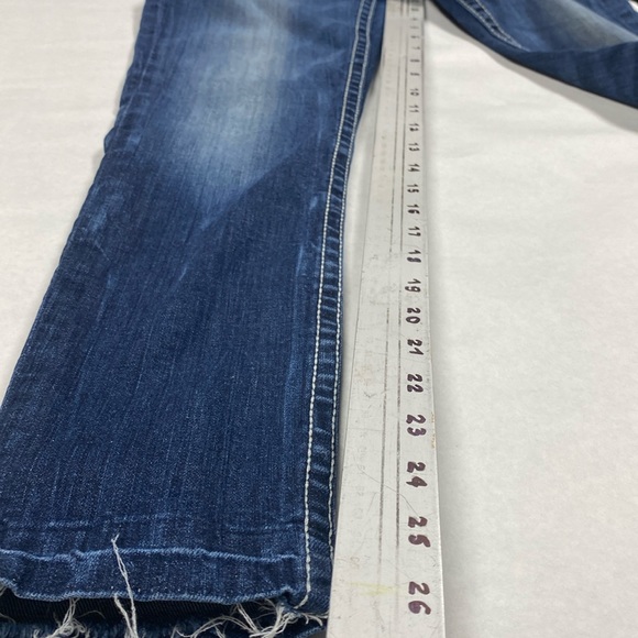 Women’s BKE Stella brand Jeans denim undone hem stretch skinny size 24 - Picture 5 of 7